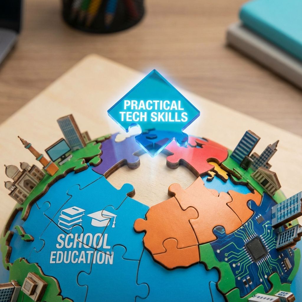 Comparison of traditional and modern tech education