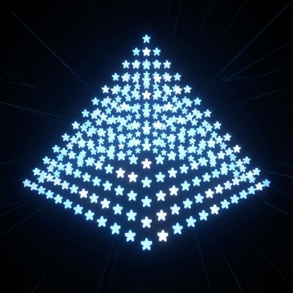 Examples of different star and number patterns