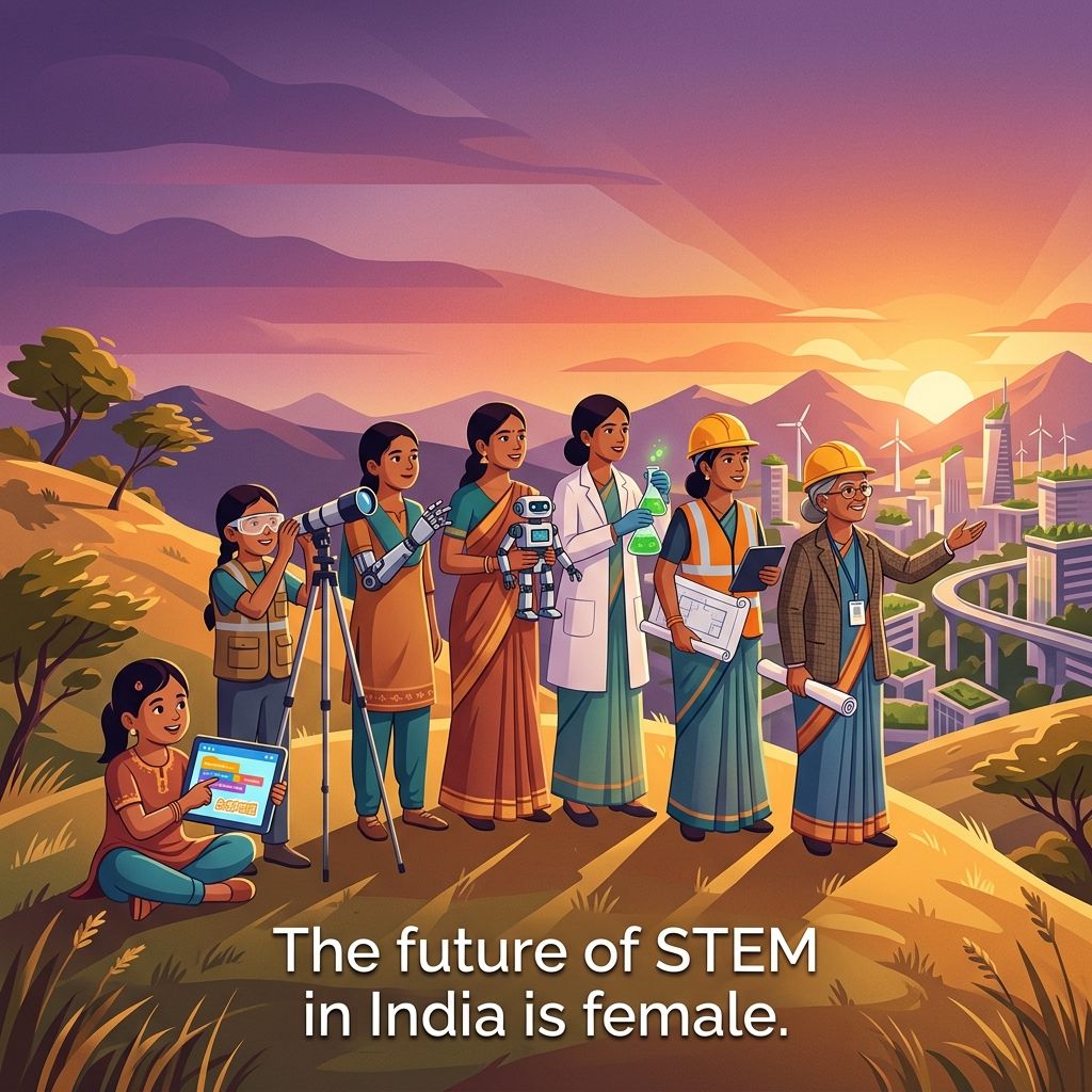 Vision of the future with girls and women leading in STEM fields across India