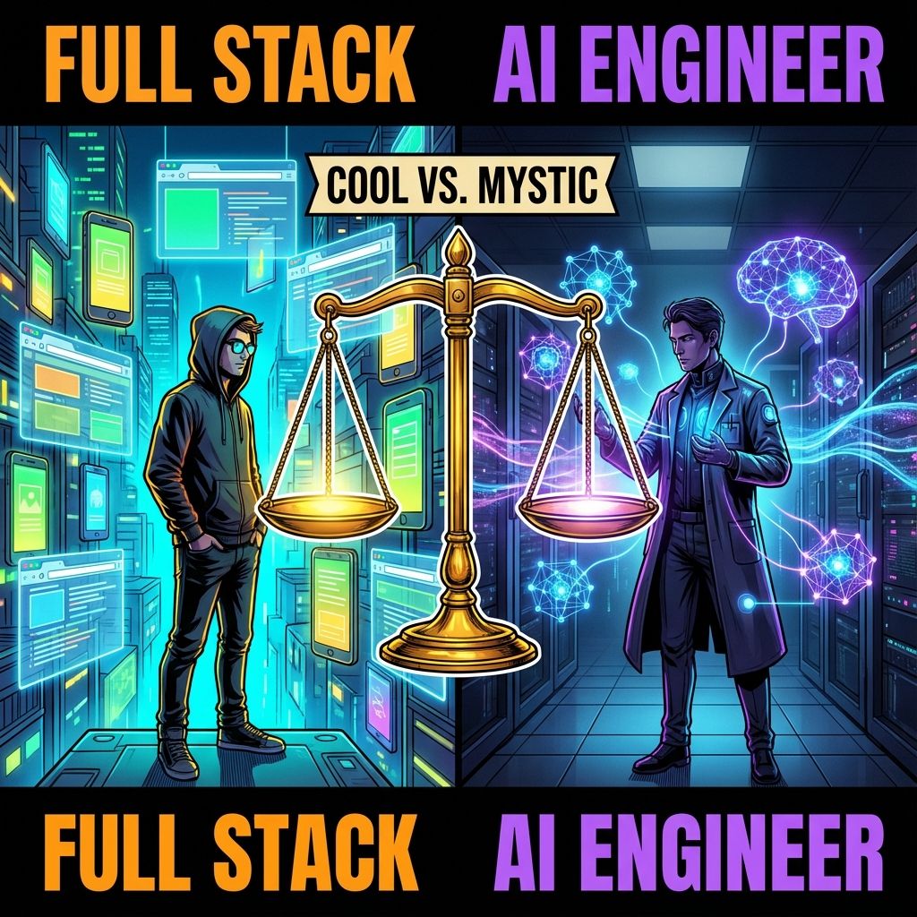 Full Stack Developer vs AI Engineer career comparison in India