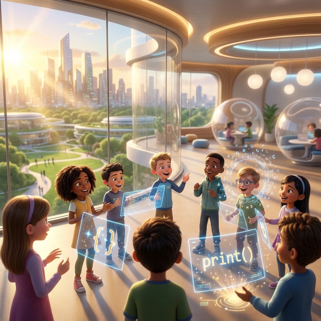 Children learning to code as essential literacy skill in 2025