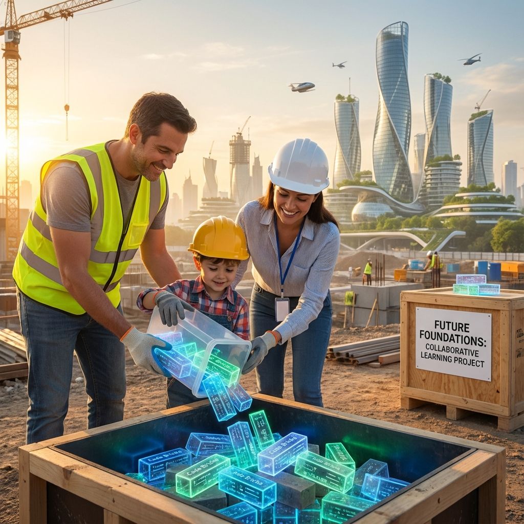 Parents and teachers preparing children for future technology careers
