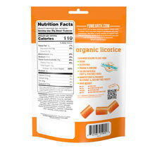 Load image into Gallery viewer, YumEarth-organic gluten free peach licorice-back of package
