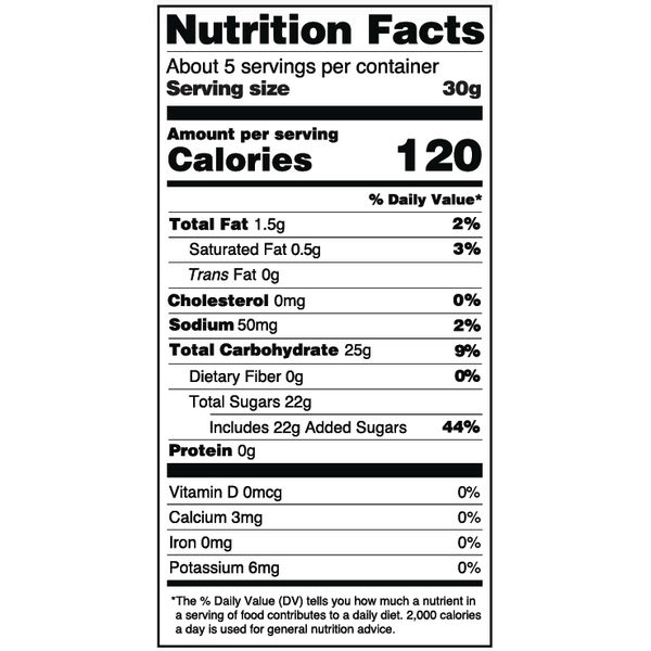 Yumearth-organic sour giggles-nutrition fact label