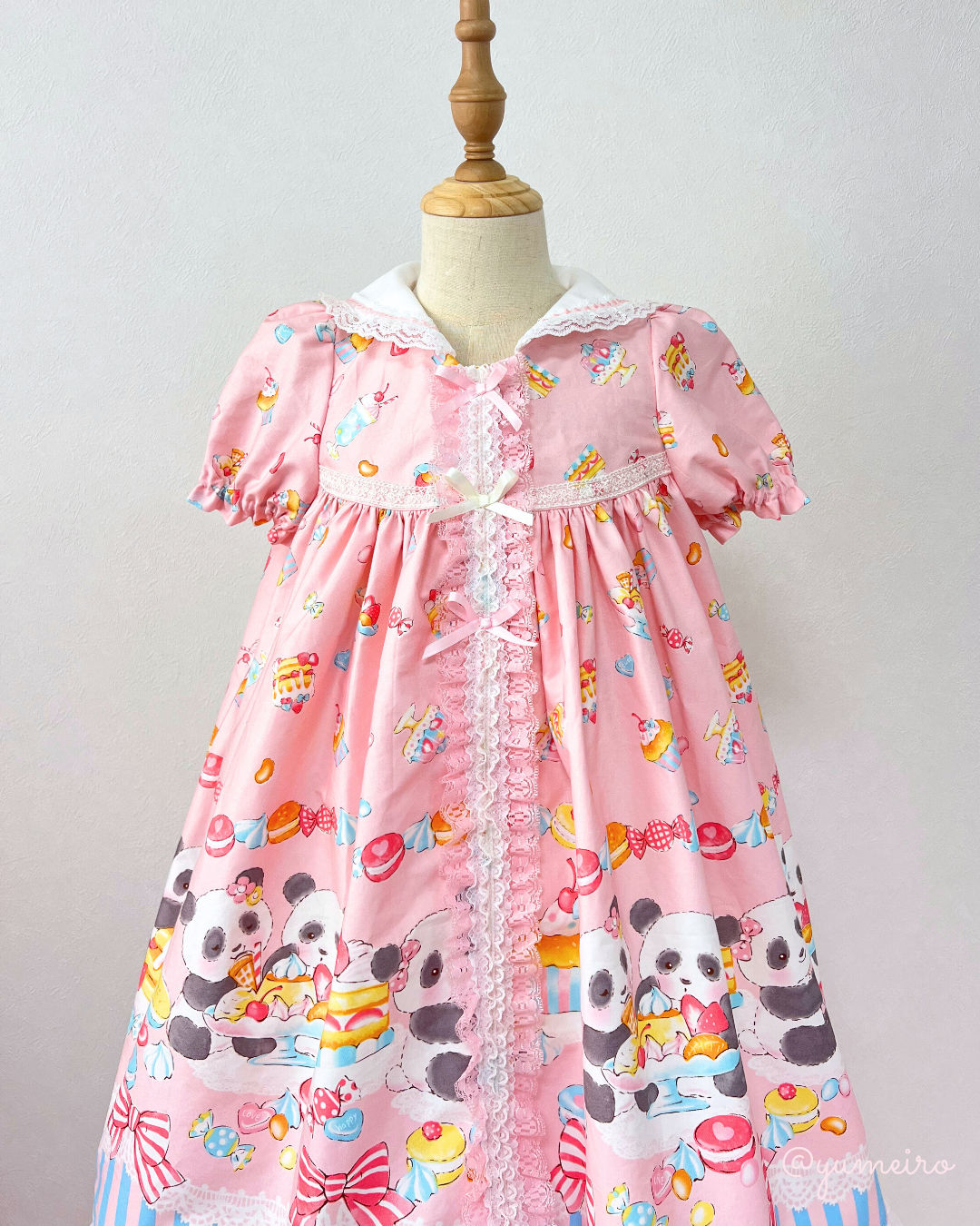 ぱんだちゃん♡Aラインワンピース(120cm)