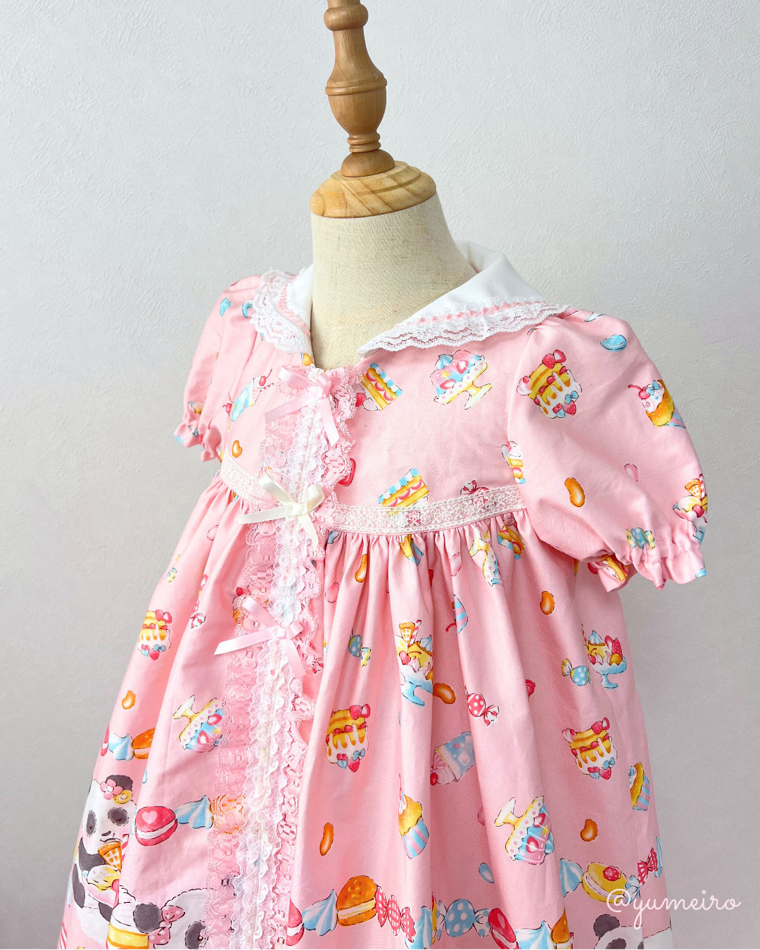 ぱんだちゃん♡Aラインワンピース(120cm)