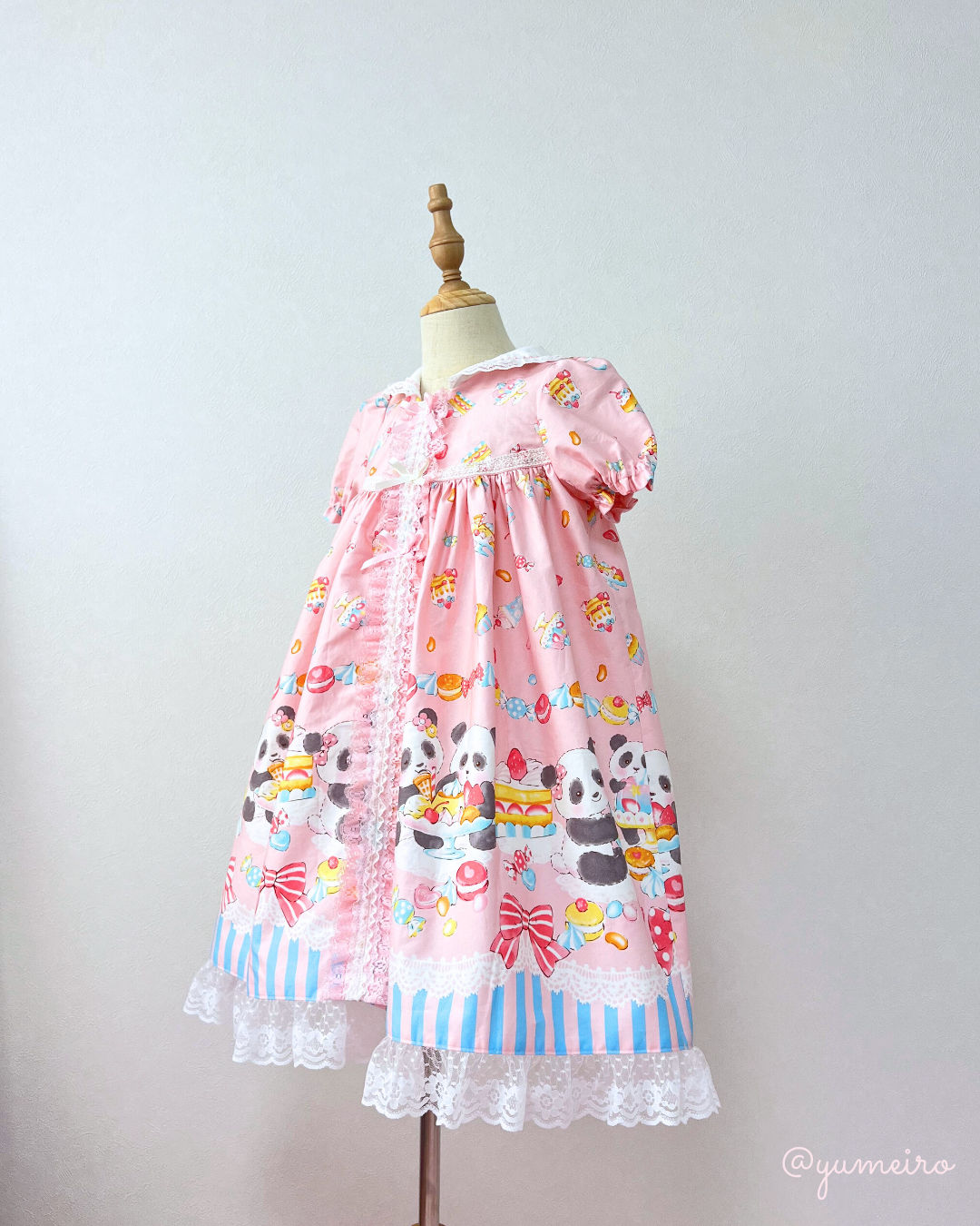 ぱんだちゃん♡Aラインワンピース(120cm)