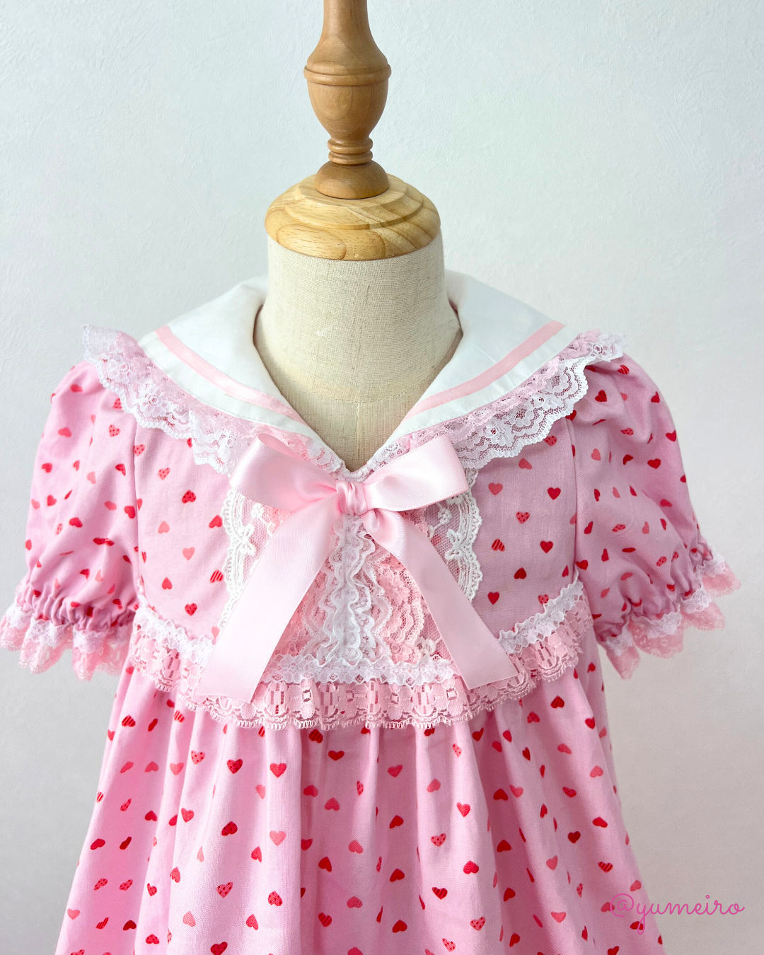 ハート♡Aラインワンピース(130cm)