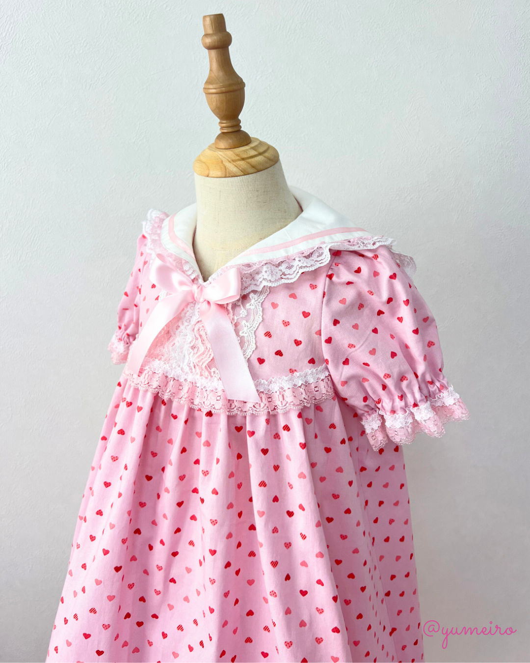 ハート♡Aラインワンピース(130cm)