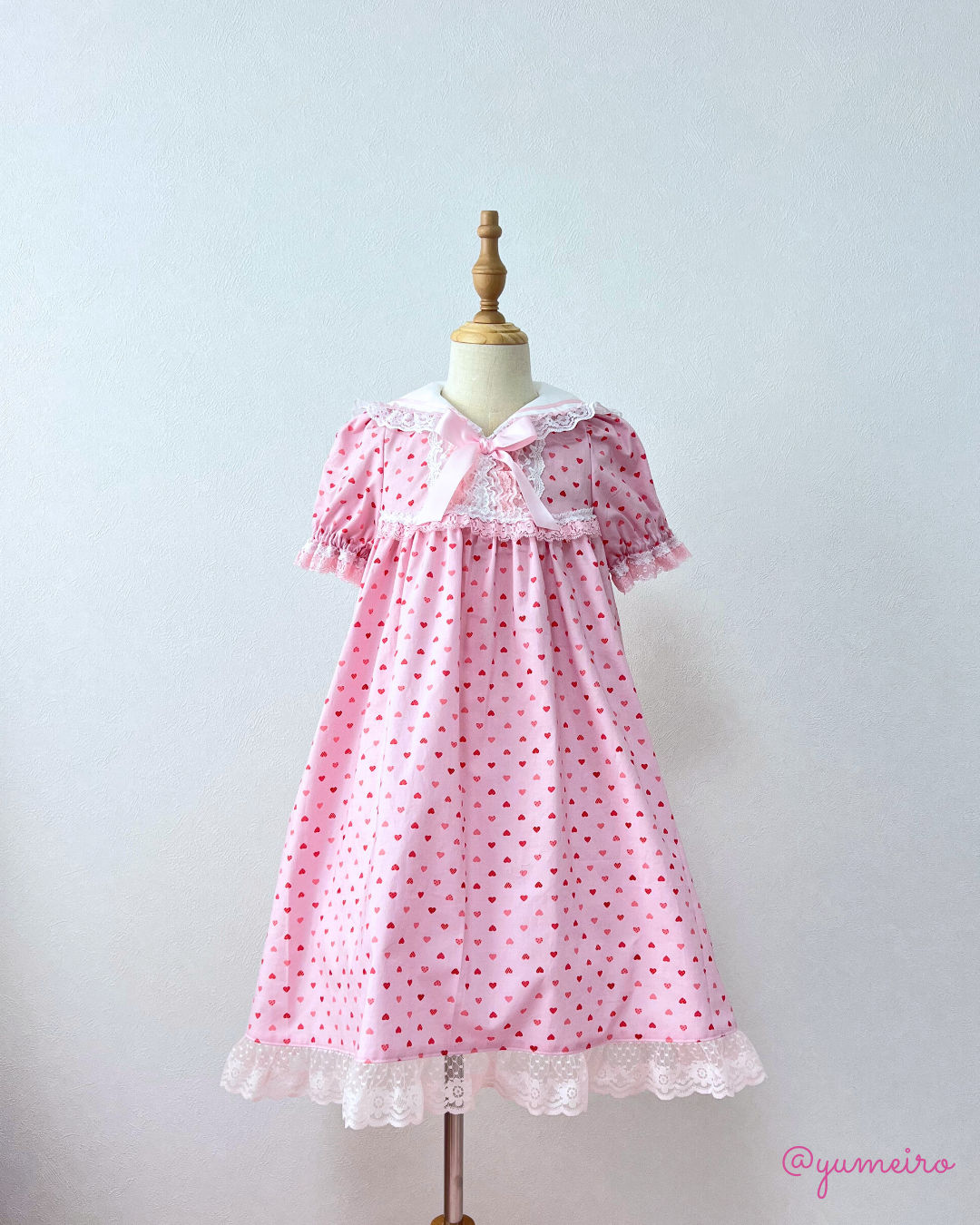 ハート♡Aラインワンピース(130cm)