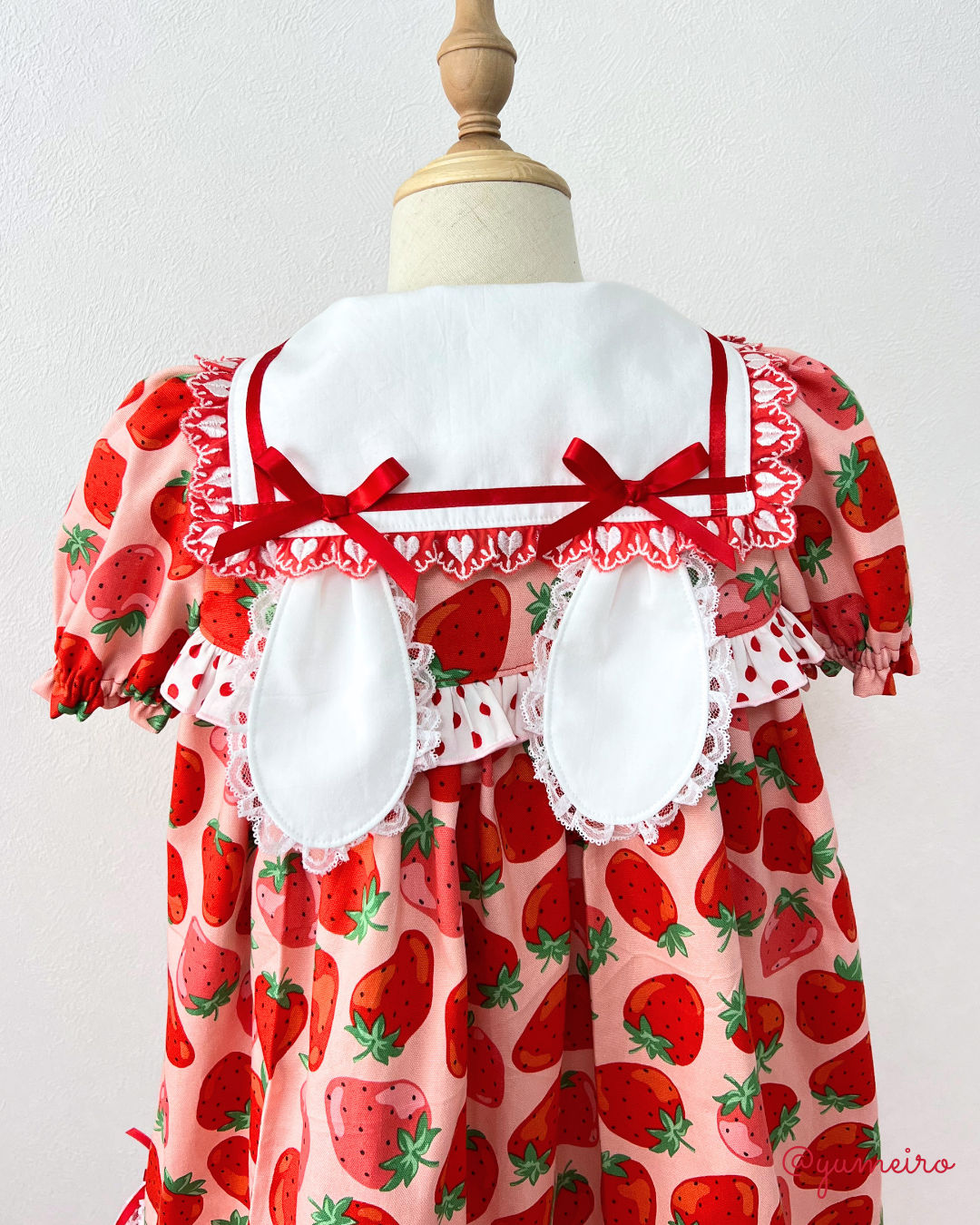 大粒いちご🍓♡Aラインワンピース(130cm) 