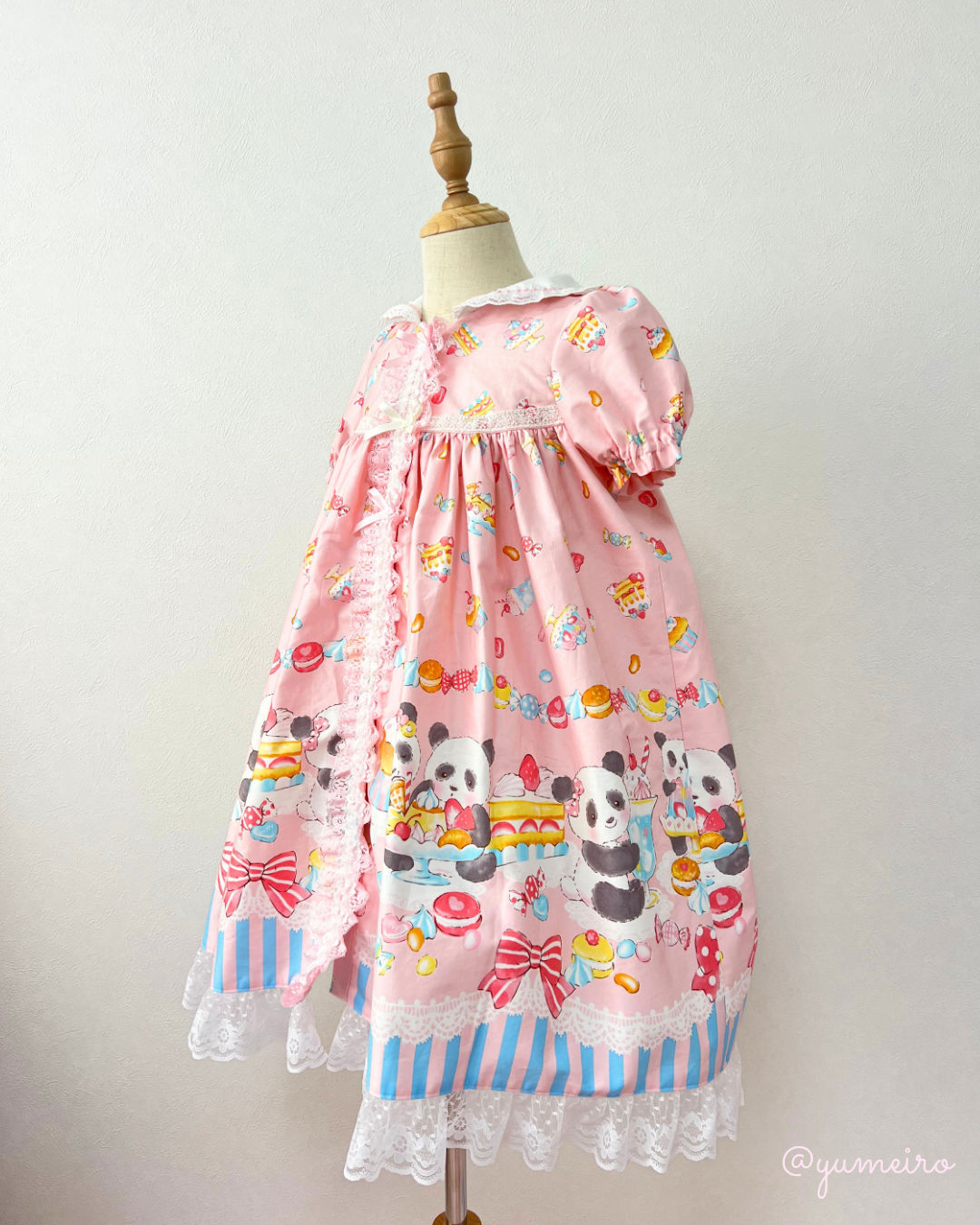 ぱんだちゃん♡Aラインワンピース(130cm)