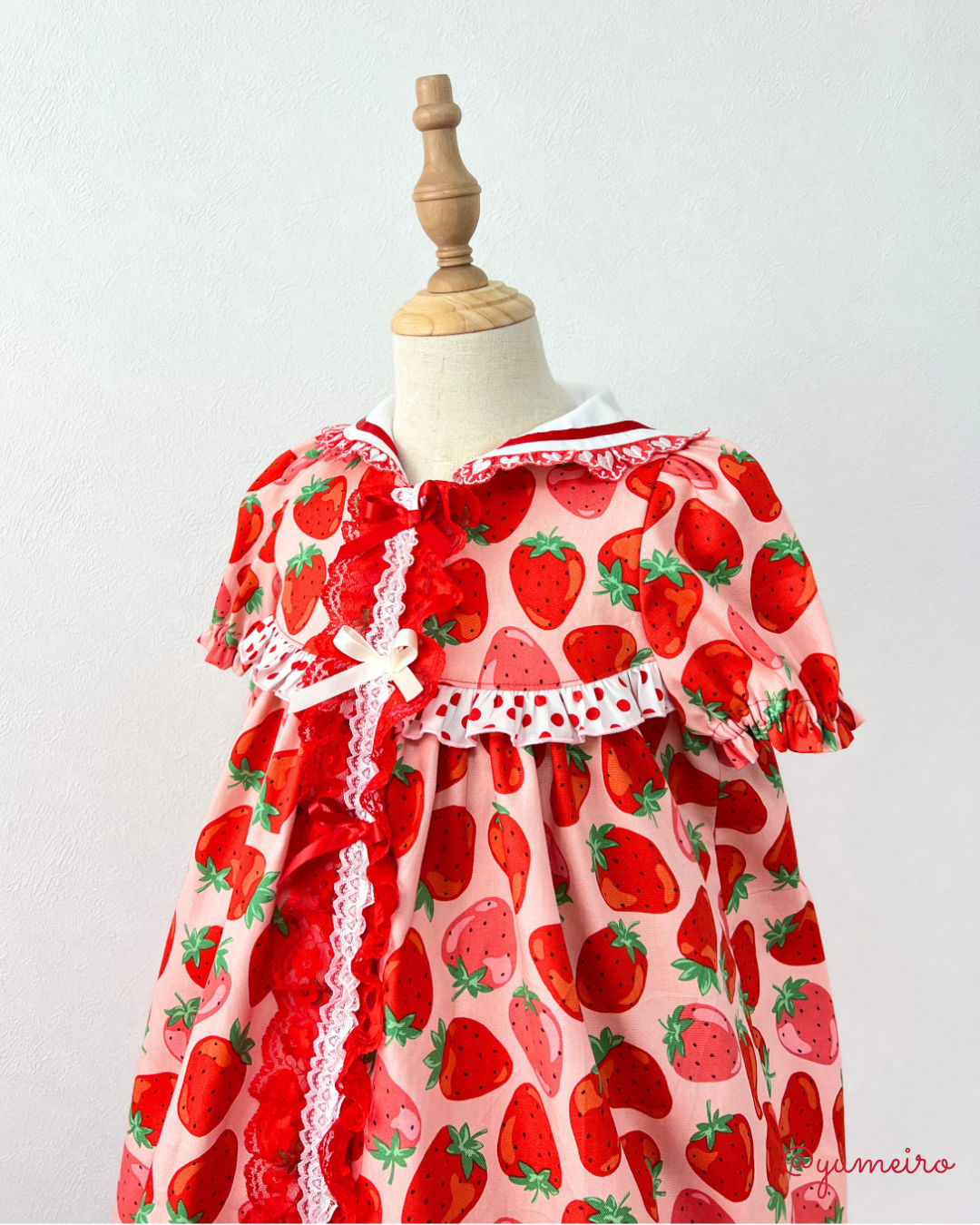 大粒いちご🍓♡Aラインワンピース(130cm) 