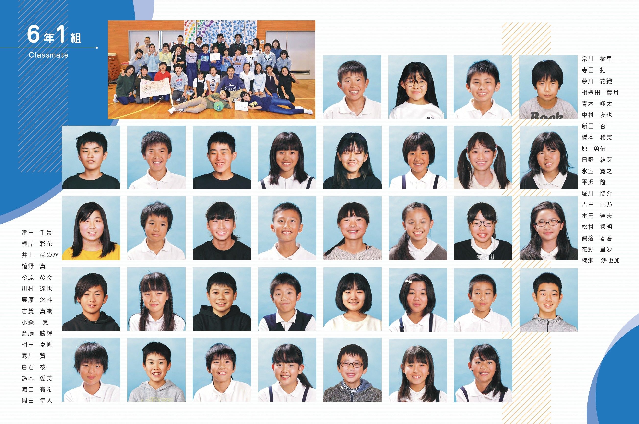 個人情報に配慮した個人写真デザイン例