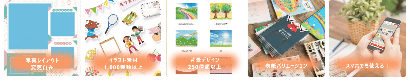 制作ソフトの機能一覧