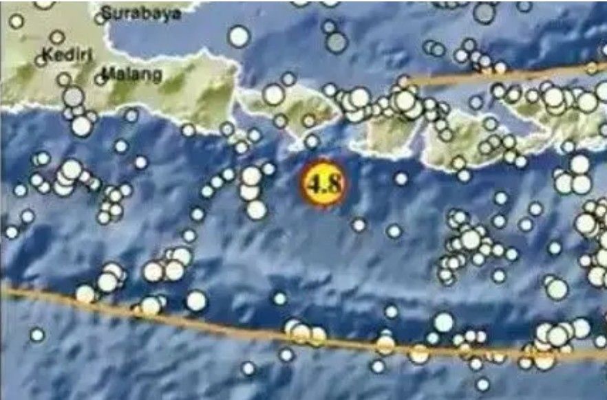 Bali Diguncang Gempa 4,8 M