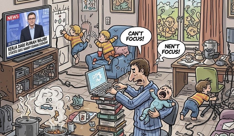 Kerja dari Rumah Wajib! Strategi Baru Hadapi Tekanan Ekonomi