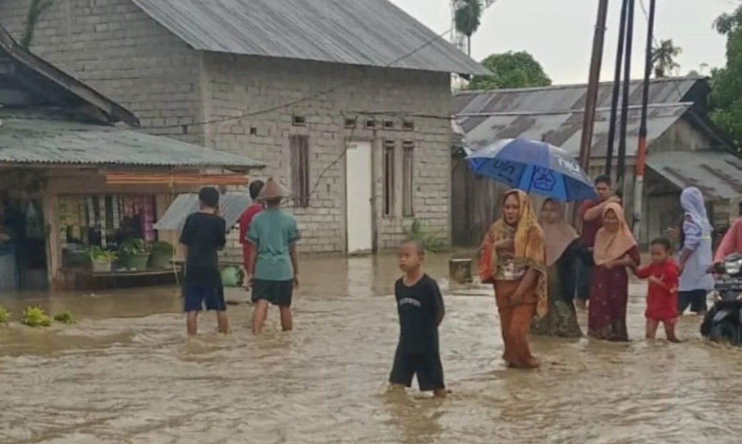 Hujan Sore Menjadi Petaka, Ratusan Rumah di Donggala Terendam Banjir