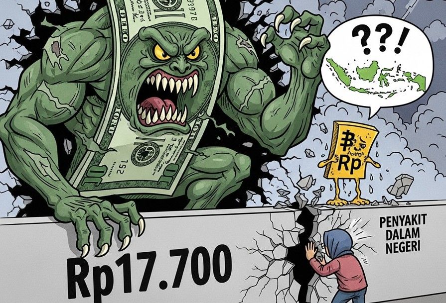 Dolar AS Beringas Tembus Rp17.700, Benarkah Bukan Sekadar Badai Global Melainkan 'Penyakit' Dalam Negeri?
