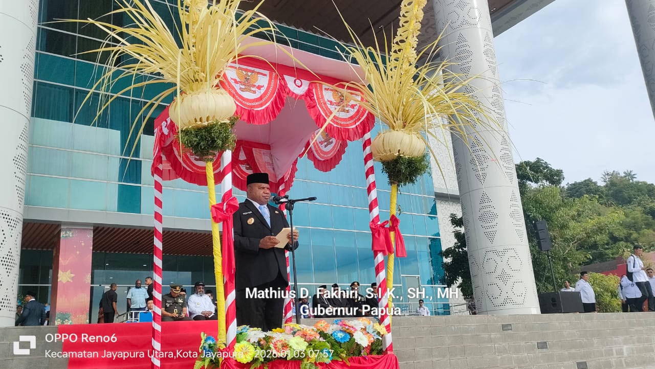 Gubernur Papua Pimpin Upacara HAB ke-80 Kementerian Agama di Jayapura