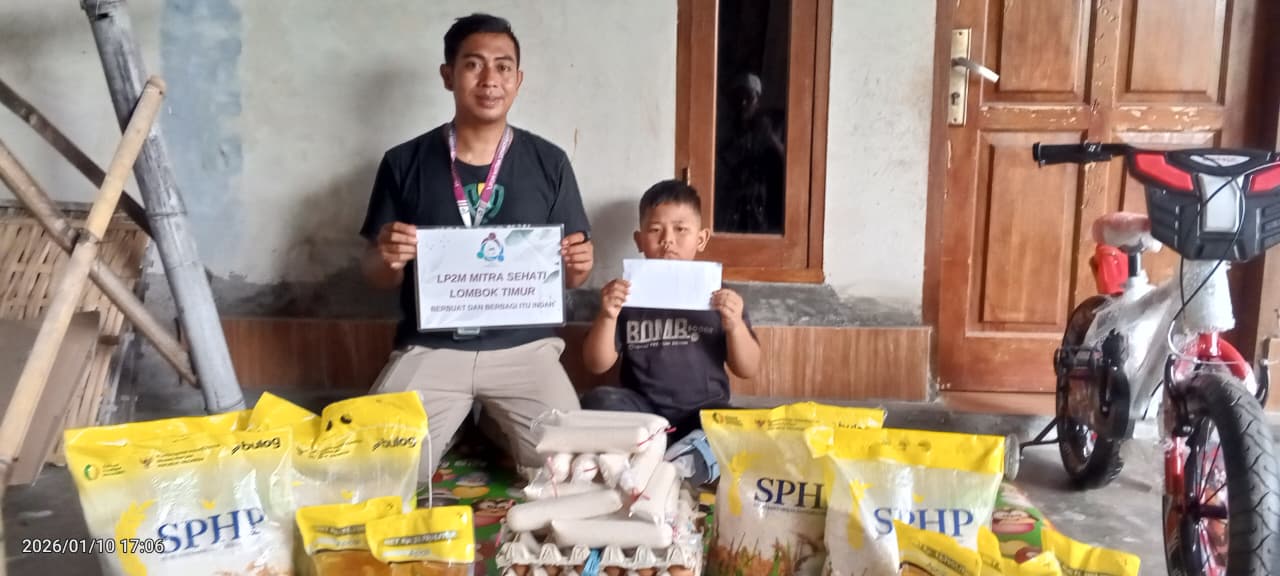 Aksi Kemanusiaan LP2M Mitra Sehati Lombok Timur Membantu Penyandang Disabilitas Akibat Kecelakaan Masa Kecil