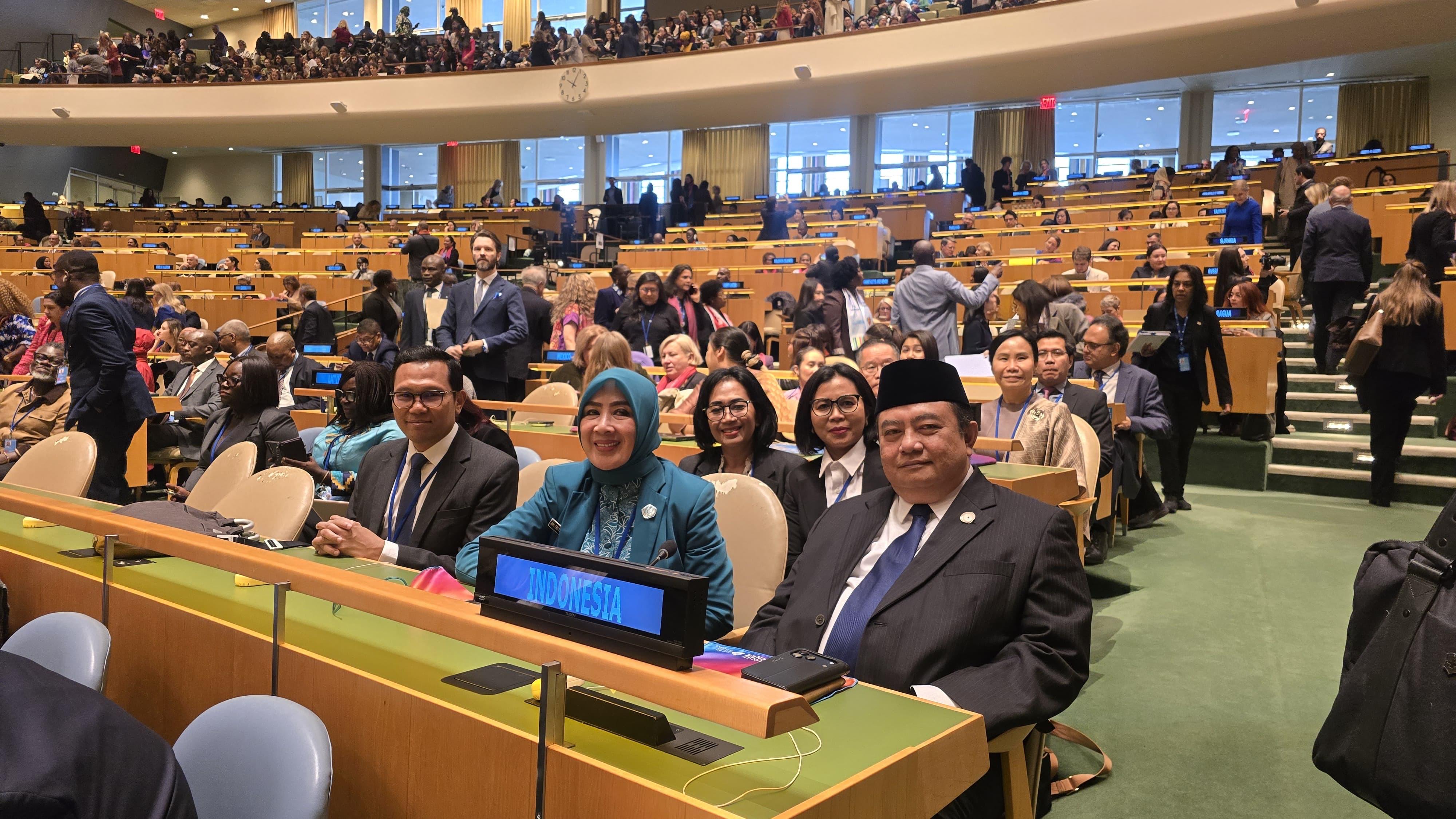 Ketum TP PKK Hadiri Sidang UN CSW70 di Markas Besar PBB