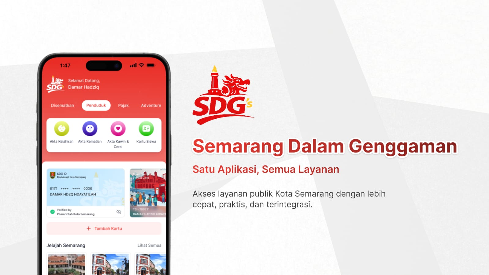 Pemkot Semarang Integrasikan 20 Layanan di Aplikasi SDGs