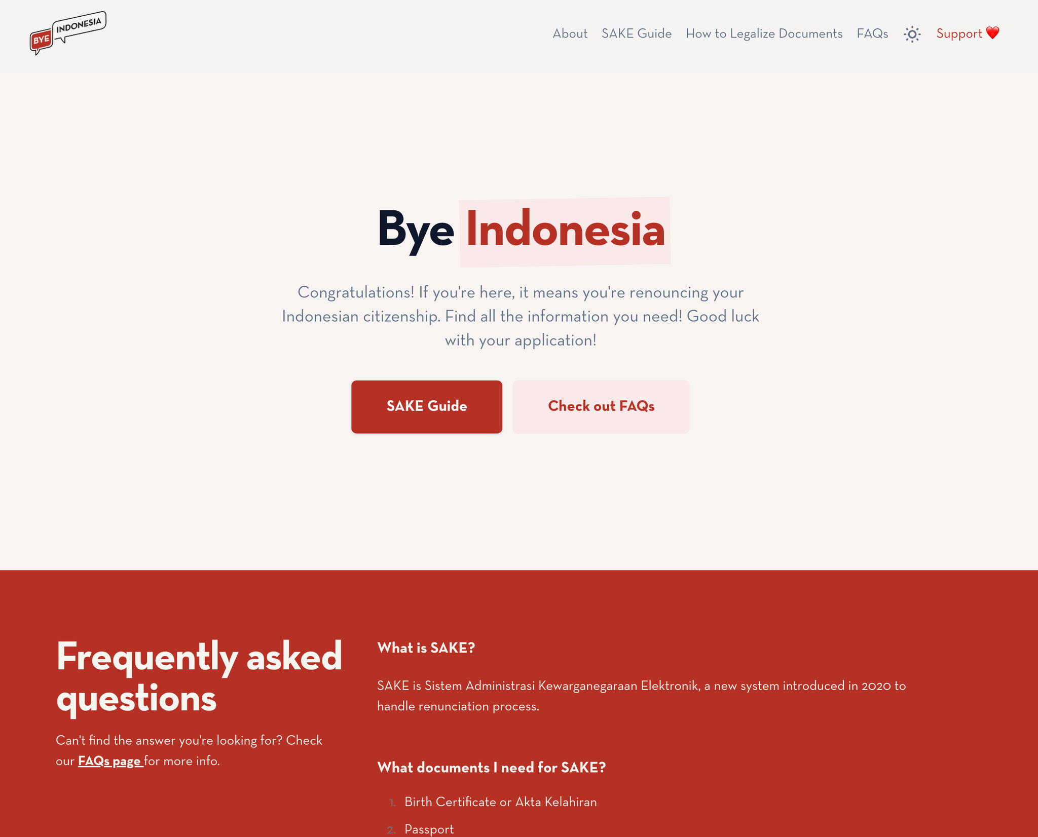 Bye Indonesia