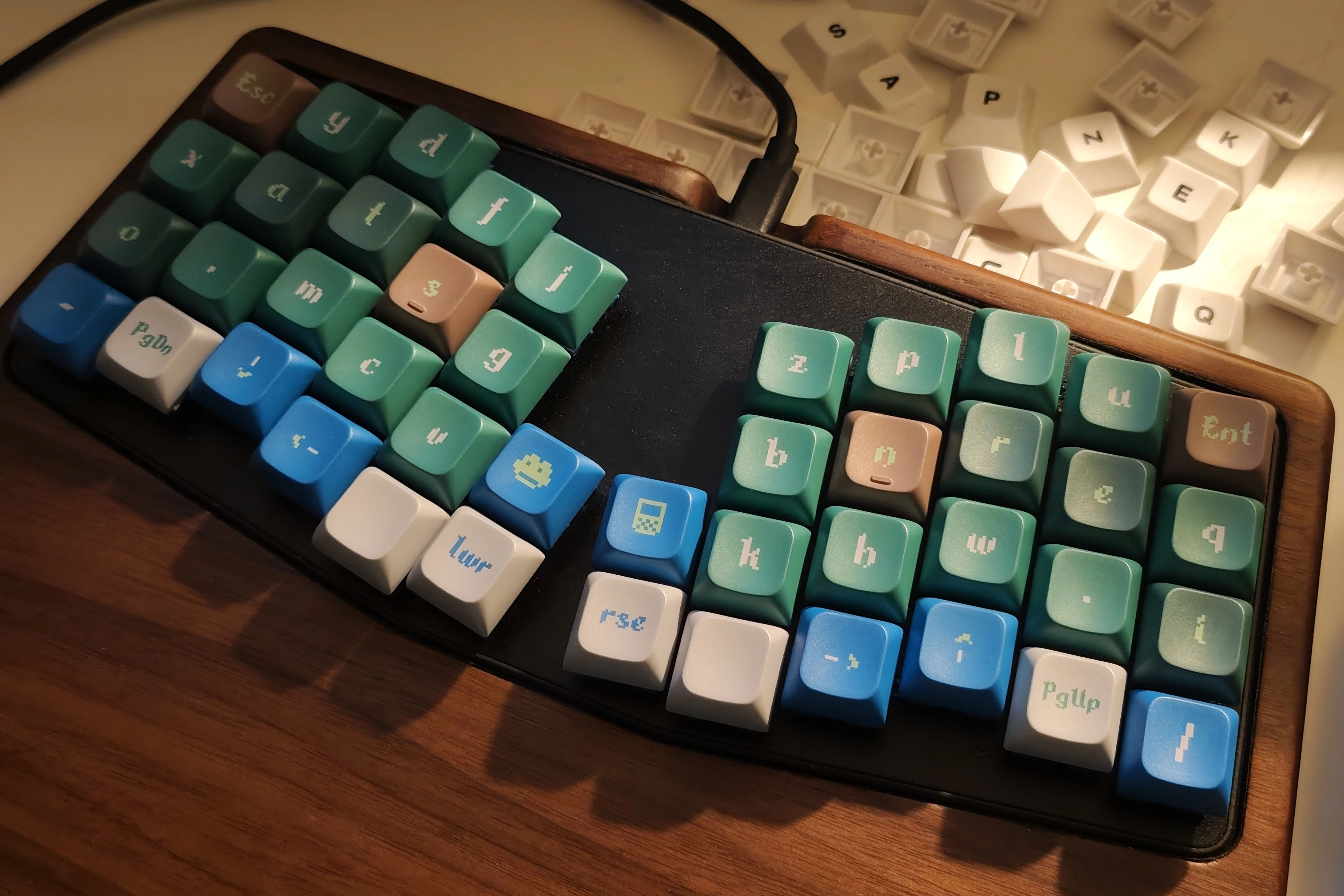 frog in the woods – custom keycaps by rowie324 on Yuzu