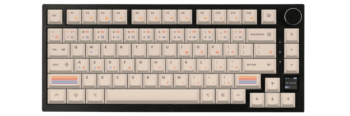 Epoch Light Ajazz AK820 Pro custom keycaps