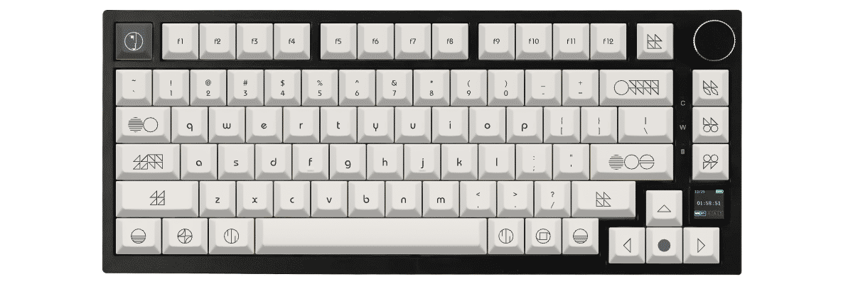 Less is Bauhaus Ajazz AK820 Pro custom keycaps