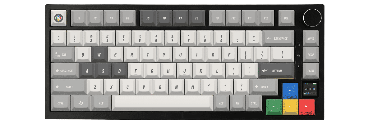 SNES (International) Ajazz AK820 Pro custom keycaps