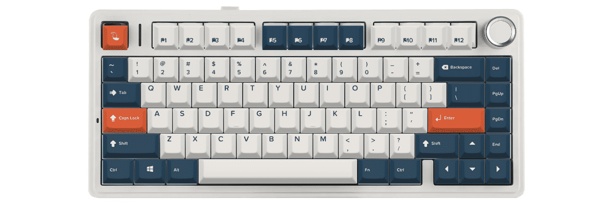 Bluefire Fox Tales Aula F75 custom keycaps