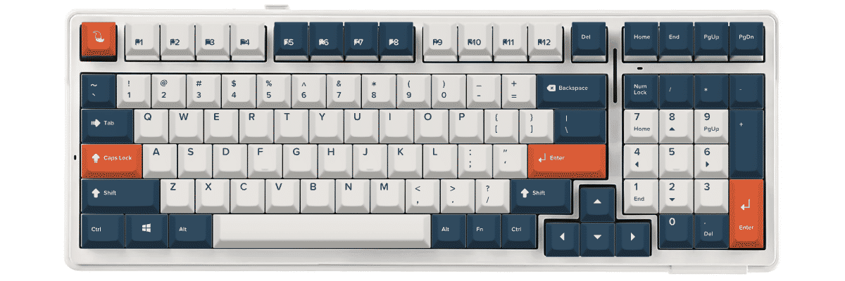 Bluefire Fox Tales Aula F99 custom keycaps