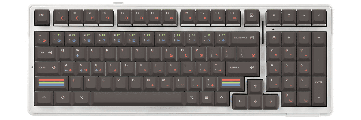 Epoch Dark Aula F99 custom keycaps