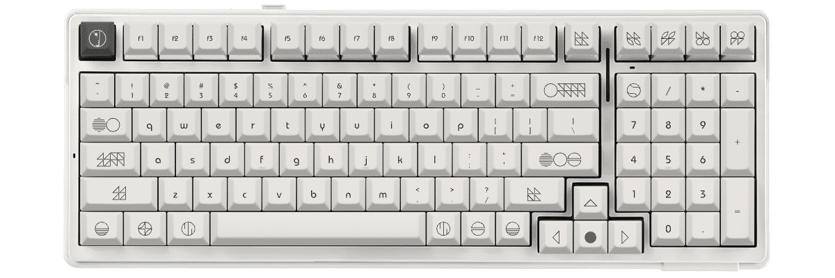 Less is Bauhaus Aula F99 custom keycaps