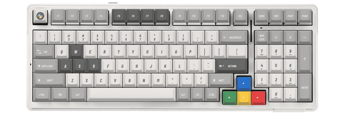 SNES (International) Aula F99 custom keycaps