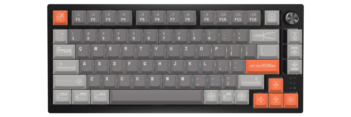 Architect Corsair K65 Plus custom keycaps