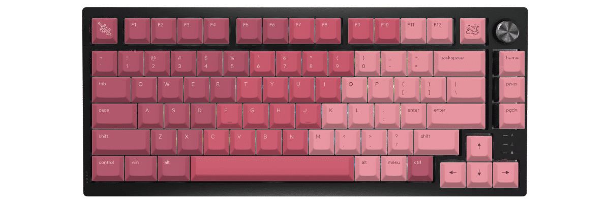 Berry Bloom Corsair K65 Plus custom keycaps