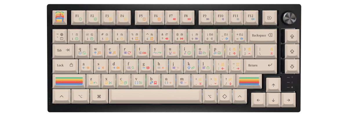 KAM 1977 Corsair K65 Plus custom keycaps