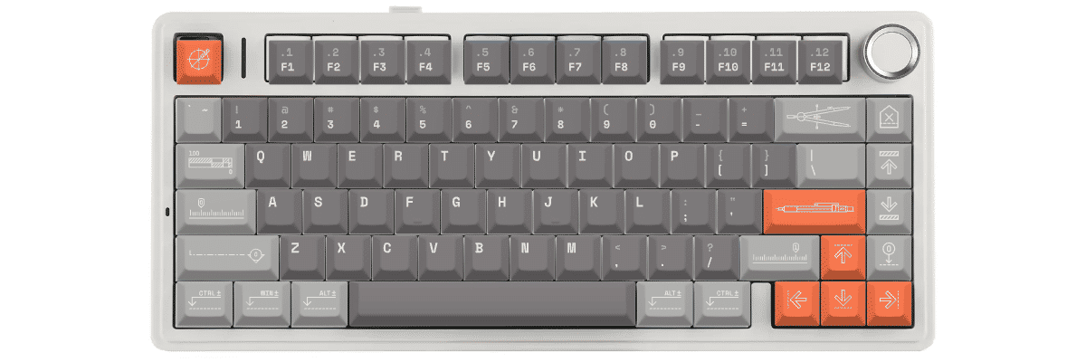 Architect Epomaker x Aula F75 custom keycaps