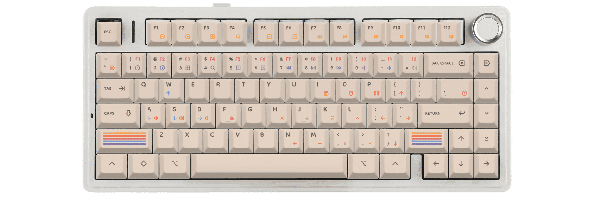 Epoch Light Epomaker x Aula F75 custom keycaps