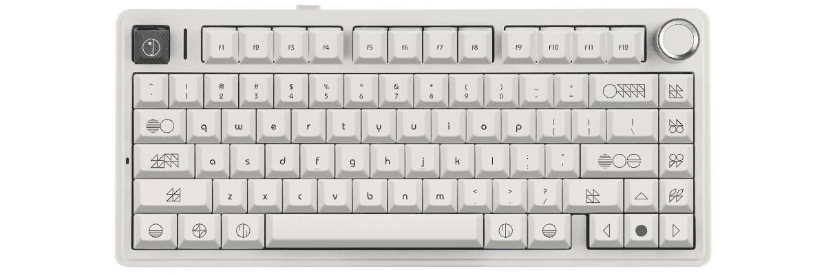 Less is Bauhaus Epomaker x Aula F75 custom keycaps