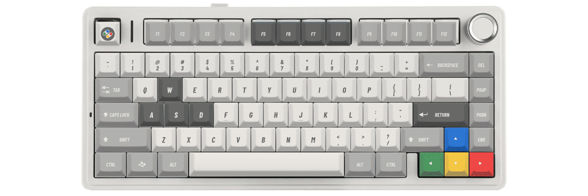 SNES (International) Epomaker x Aula F75 custom keycaps