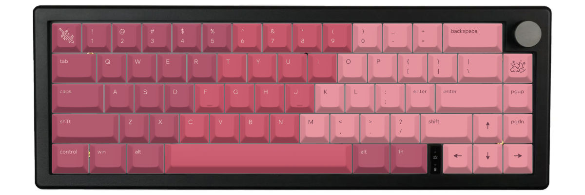 Berry Bloom GMK67 custom keycaps