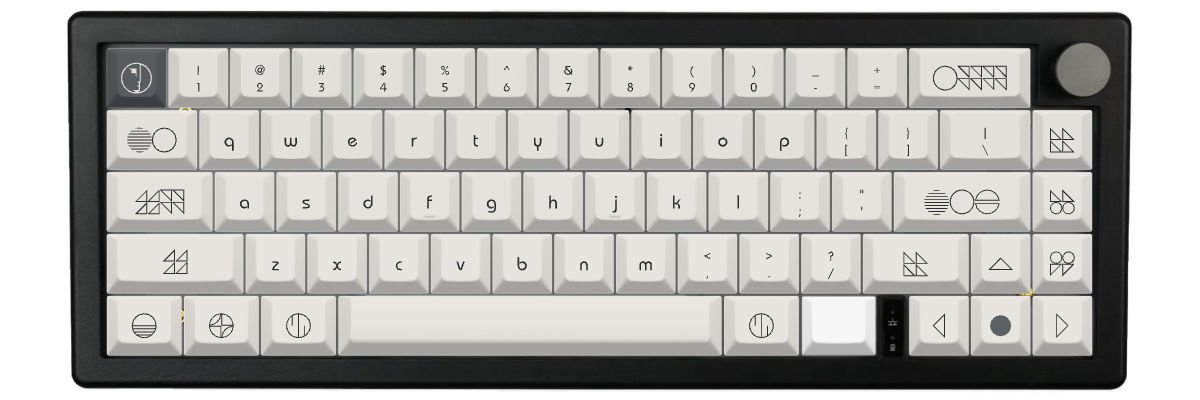 Less is Bauhaus GMK67 custom keycaps