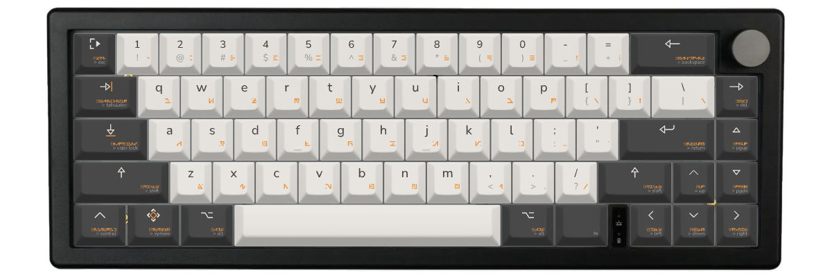 proxima rūnō GMK67 custom keycaps