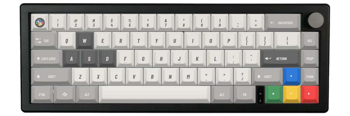 SNES (International) GMK67 custom keycaps