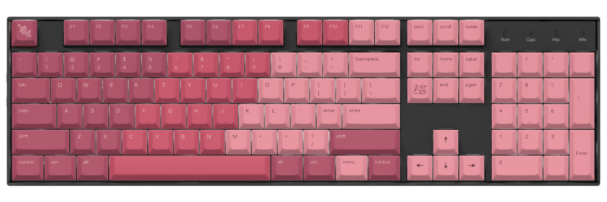 Berry Bloom Keychron K10 custom keycaps