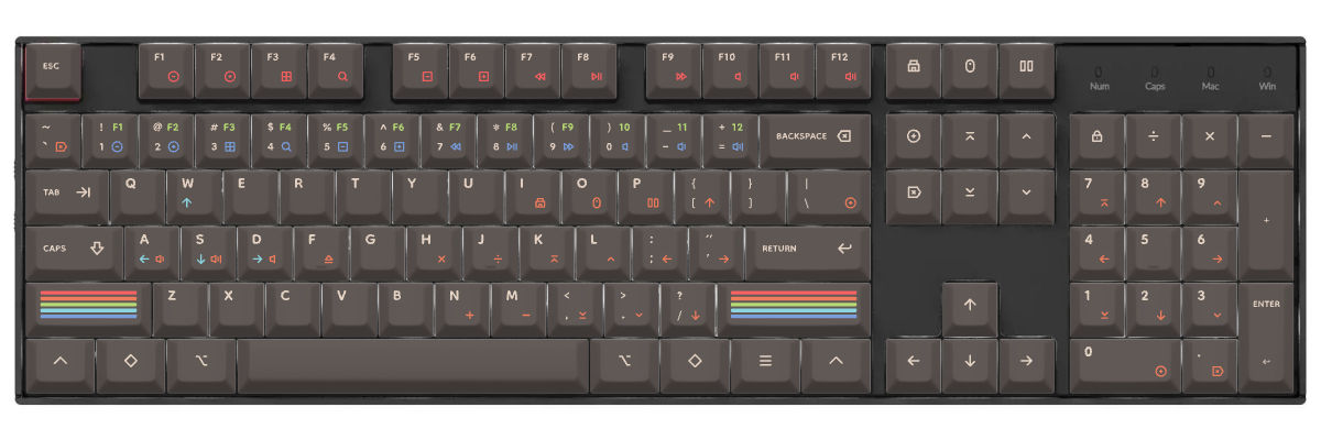 Epoch Dark Keychron K10 custom keycaps